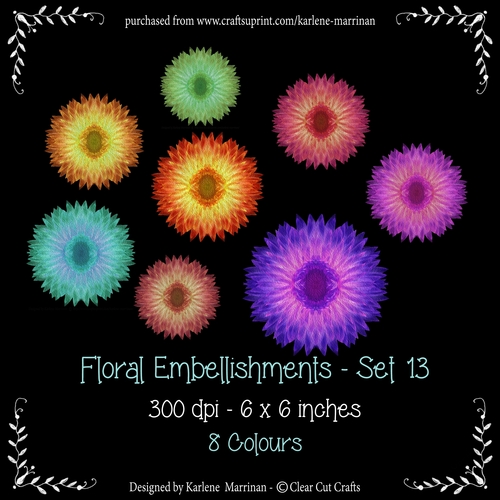 Digital Flower Pack 13