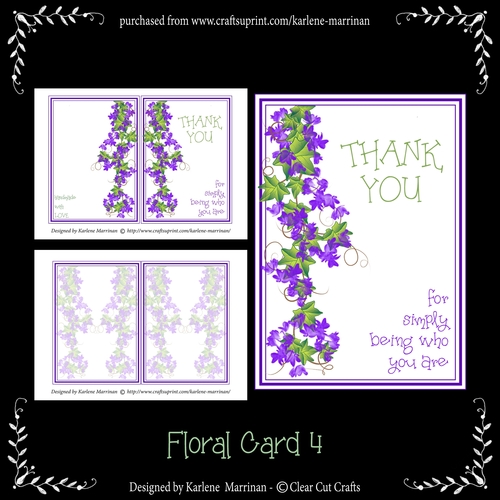 Floral Thank You Card