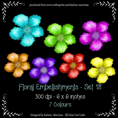 Digital Flower Pack 18