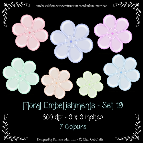 Digital Flower Pack 19