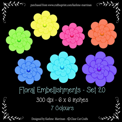 Digital Flower Pack 20