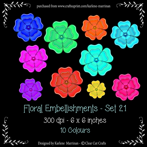 Digital Flower Pack 21
