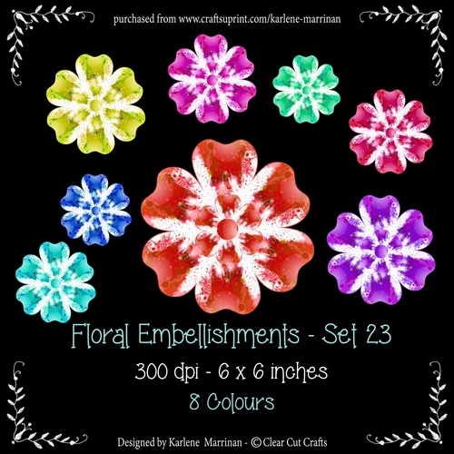 Digital Flower Pack 23