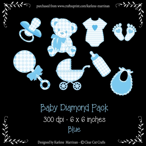 Baby Diamond Set - Blue