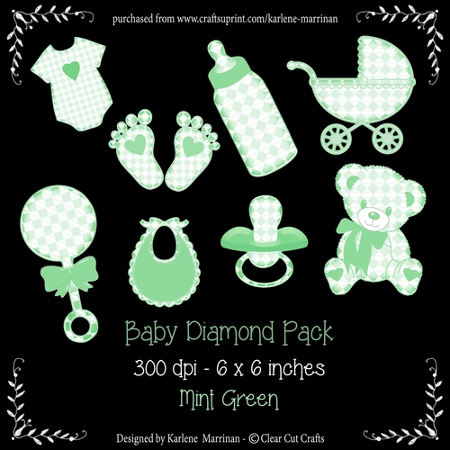 Baby Diamond Set - Green