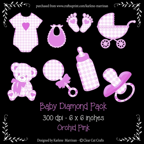 Baby Diamond Set - Orchid