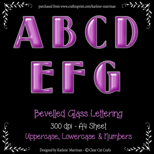 Hot Pink Glass Alphabet Letters - CU4CU
