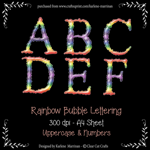 Rugged Rainbow Alphabet Letters - CU4CU