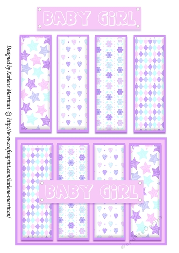 Baby Girl Burst Topper