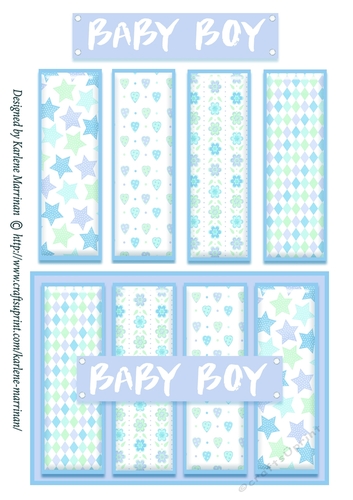 Baby Boy Burst Topper