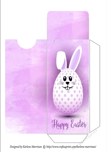 Bunny Egg - Pink - Gift Voucher Pocket/Money Wallet