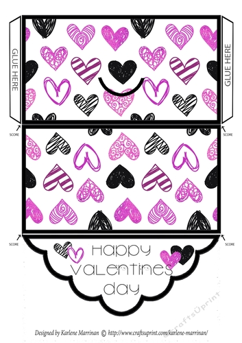 Fun Hearts - Pink Valentine Day - Money/Voucher Wallet