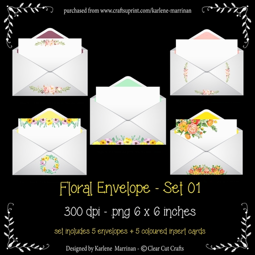 Envelope Embellishments - Set 01 - CU4CU