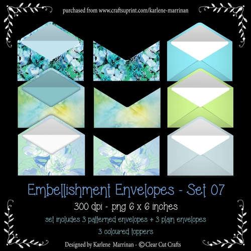 Envelope Embellishments - Set 07 - CU4CU