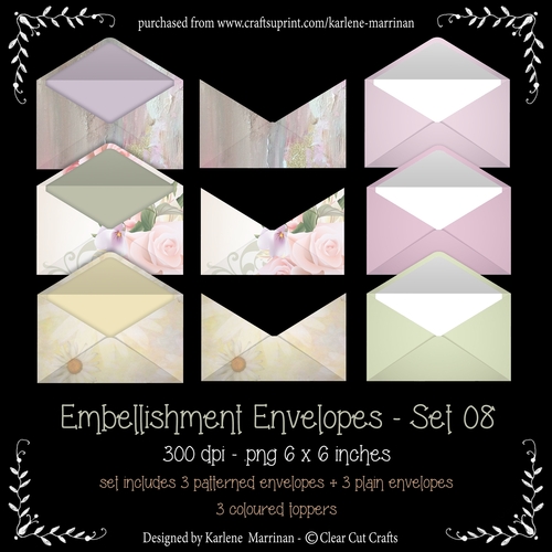 Envelope Embellishments - Set 08 - CU4CU