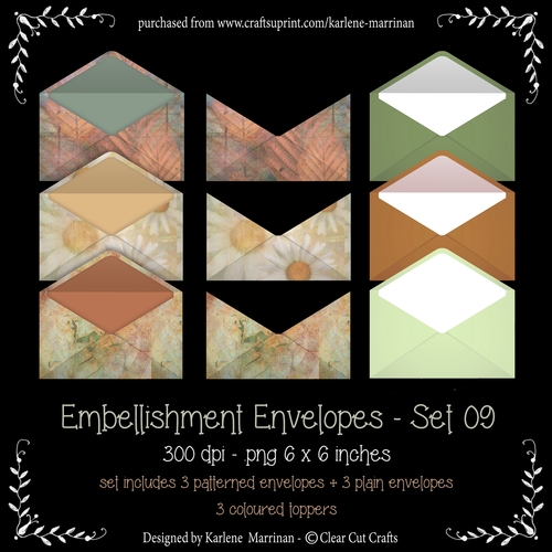 Envelope Embellishments - Set 09 - CU4CU