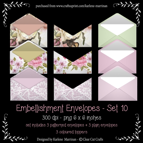 Envelope Embellishments - Set 10 - CU4CU