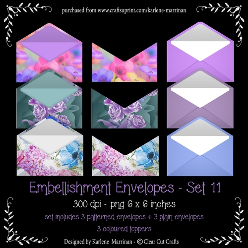 Envelope Embellishments - Set 11 - CU4CU