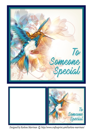 Bird Card Topper  & Gift Card