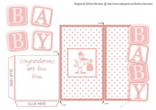 Baby Block Money, Voucher Pocket/Wallet/Envelope - Apricot