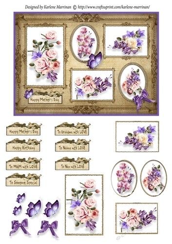 Love in a Frame Card Topper