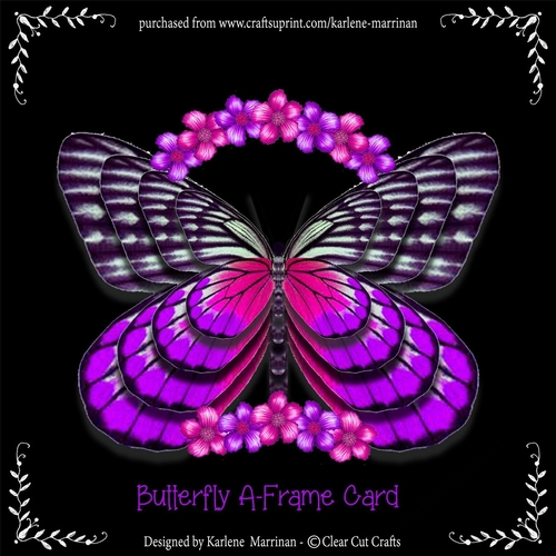 Butterfly Shaped A-Frame Card - 40