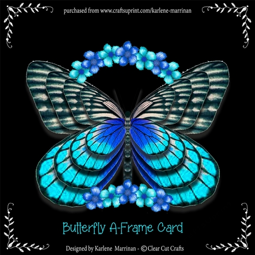 Butterfly Shaped A-Frame Card - 42
