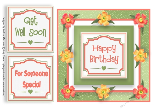 Autumn Flowers Card Topper