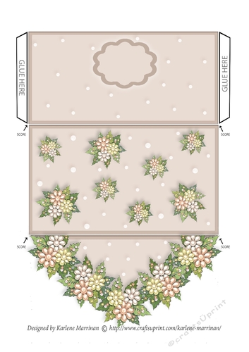 Floral Generic Money/Voucher Gift Wallet/Pocket/Envelope-light Brown
