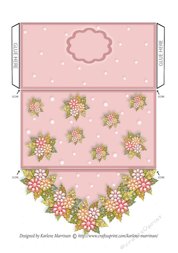 Floral Generic Money/Voucher Gift Wallet/Pocket/Envelope - Pink
