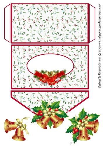 Jingle Bells Christmas Wallet/Money/ Voucher/ Gift Card Envelope