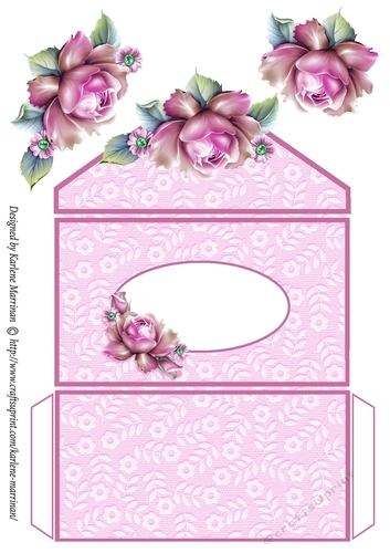 A Simple Rose Money/Voucher Wallet/Pocket/Envelope - Pink