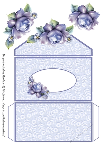 A Simple Rose Money/Voucher Wallet/Pocket/Envelope - Purple