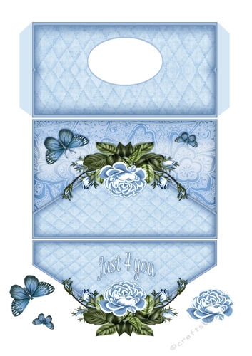 Butterfly Floral Money/Gift/Voucher Pocket/Wallet/Envelope - Just 4 You