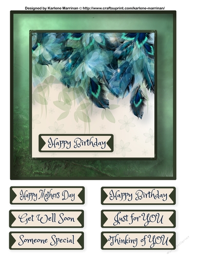 Little Birdie Told Me Card Topper