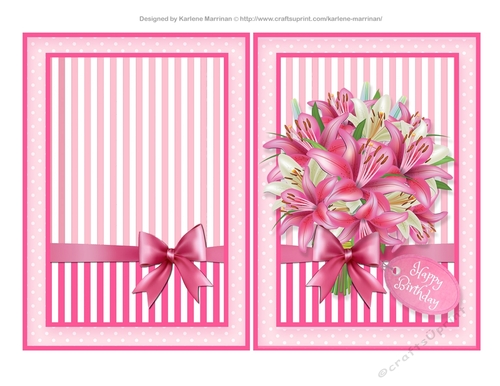 Pink on Pink Bouquet Card 