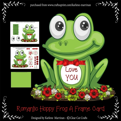 Love You Hoppy Frog Card