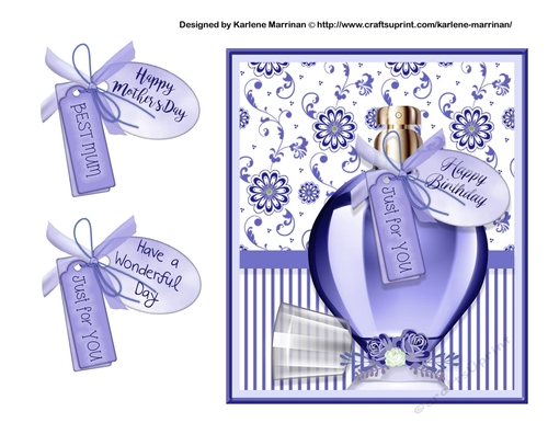 Scents of Love 3 - Card Topper Purple