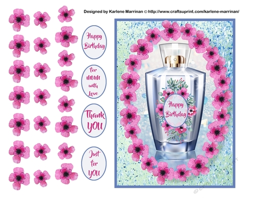 Scents of Love 4 - Card Topper 