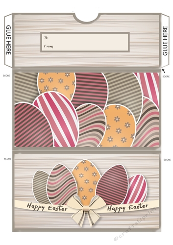 Easter Egg Gift Voucher/Money Wallet/Pocket