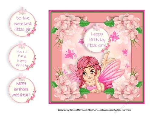 Birthday Fairy Card Topper