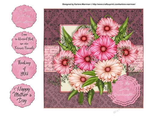 Daisy Bunch Card Topper