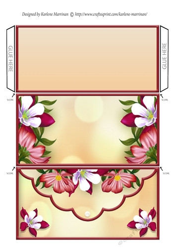 Floral Edge Voucher/Money Wallet/Pocket Envelope
