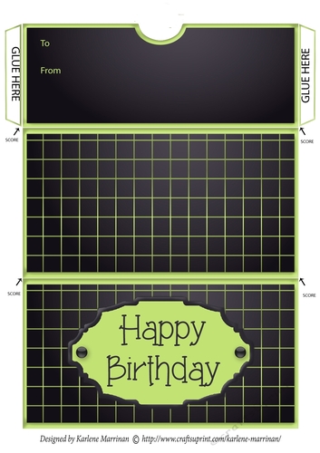 Lattice Voucher/Money Wallet/Pocket Envelope - Green