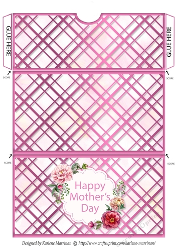Pretty Floral Voucher/Money Wallet/Pocket Envelope - Mothers Day