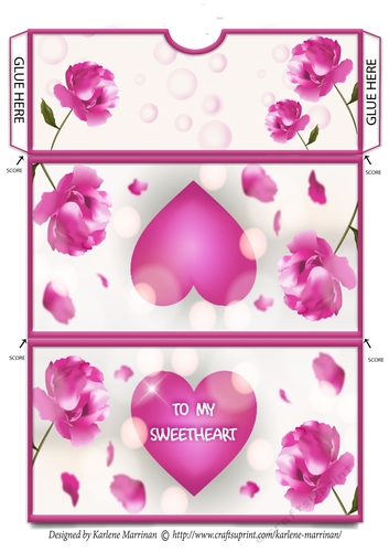 Love Heart Voucher/Money Wallet/Pocket Envelope - To My Sweetheart
