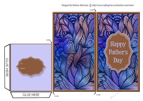 Happy Fathers Day Voucher/Money Wallet/Pocket Envelope