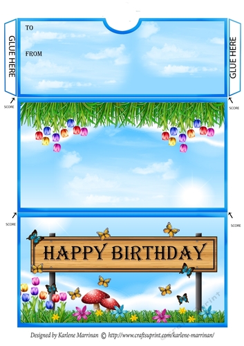Birthday Sign Voucher/Money Wallet/Pocket Envelope