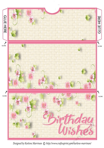 Birthday Wishes Brick Voucher/Money/ Wallet/Pocket