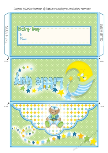 Little Guy Baby Voucher/Money Wallet/Pocket/Envelope